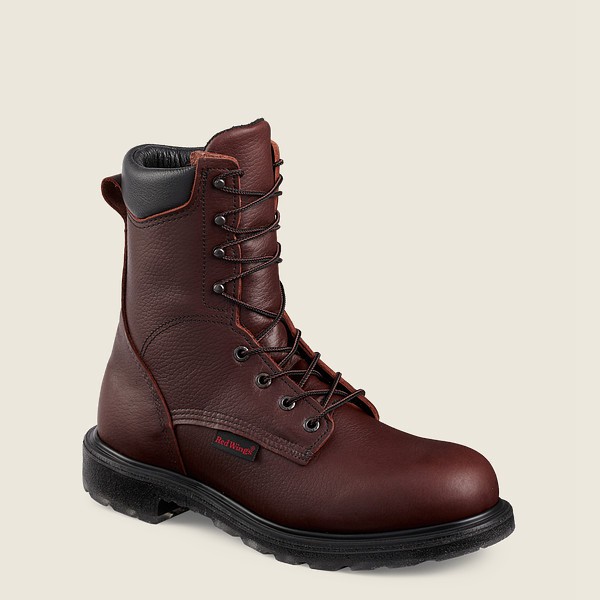 Red Wing Iş Botu Erkek - Supersole® 2.0 - 8-Inch Soft Toe - Koyu Kahverengi - 13RDVFNGL